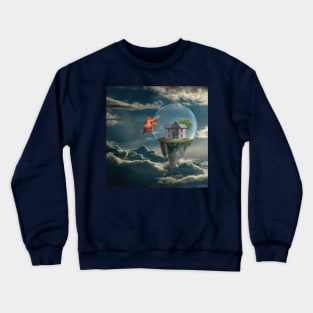 "Alone" - Floating Safe-Haven Crewneck Sweatshirt